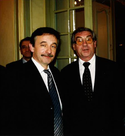 De g. à d. : René Doche, DGA de l'APCMA et Patrick Guibaud, Directeur de la CNAMS