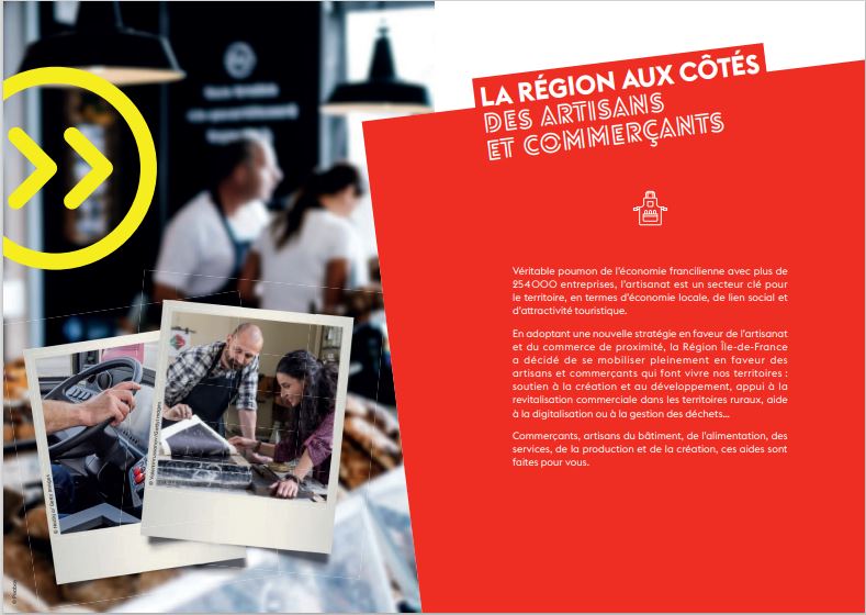 La Région Île-de-France se mobilise pour soutenir les artisans et commerçants franciliens